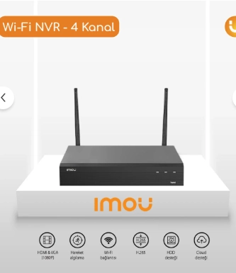  Imou NVR1104HS-W-S2 4 Kanal Wi-Fi NVR Kayıt Cihazı